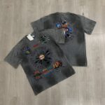 DU101# P75  DUAA New Age T-shirt 2026ss白墨直喷欧美最新潮牌烫钻洗水做旧短袖T恤