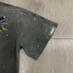 DU101# P75  DUAA New Age T-shirt 2026ss白墨直喷欧美最新潮牌烫钻洗水做旧短袖T恤