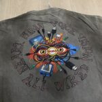 DU101# P75  DUAA New Age T-shirt 2026ss白墨直喷欧美最新潮牌烫钻洗水做旧短袖T恤