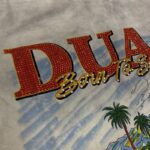 DU205# P75 DUAA Hollywood graphic T-shirt最新潮牌前后烫钻时尚短袖T恤