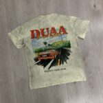 DU205# P75 DUAA Hollywood graphic T-shirt最新潮牌前后烫钻时尚短袖T恤