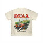 DU205# P75 DUAA Hollywood graphic T-shirt最新潮牌前后烫钻时尚短袖T恤
