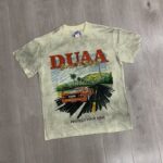 DU205# P75 DUAA Hollywood graphic T-shirt最新潮牌前后烫钻时尚短袖T恤