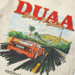 DU205# P75 DUAA Hollywood graphic T-shirt最新潮牌前后烫钻时尚短袖T恤
