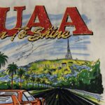 DU205# P75 DUAA Hollywood graphic T-shirt最新潮牌前后烫钻时尚短袖T恤