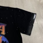 DU102# P68 DUAA Cali T-shirt美国洛杉矶时尚街头潮牌烫钻短袖T恤