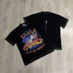 DU102# P68 DUAA Cali T-shirt美国洛杉矶时尚街头潮牌烫钻短袖T恤
