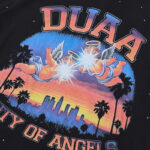DU102# P68 DUAA Cali T-shirt美国洛杉矶时尚街头潮牌烫钻短袖T恤