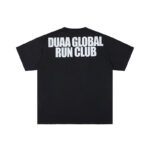 DU209# P68  DUAA SPRINT BLK TEE SHIRT美国时尚潮牌烫钻破洞短袖T恤