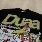 DU209# P68  DUAA SPRINT BLK TEE SHIRT美国时尚潮牌烫钻破洞短袖T恤