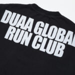 DU209# P68  DUAA SPRINT BLK TEE SHIRT美国时尚潮牌烫钻破洞短袖T恤