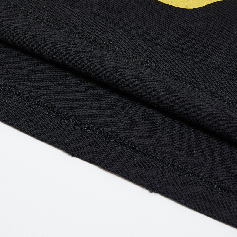 DU209# P68  DUAA SPRINT BLK TEE SHIRT美国时尚潮牌烫钻破洞短袖T恤
