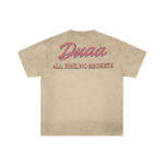 DU202# P75 DUAA All Risk T-shirt白墨直喷烫钻高品质潮牌短袖T恤