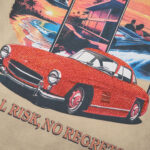 DU202# P75 DUAA All Risk T-shirt白墨直喷烫钻高品质潮牌短袖T恤