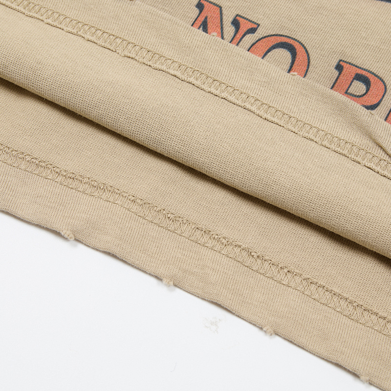 DU202# P75 DUAA All Risk T-shirt白墨直喷烫钻高品质潮牌短袖T恤