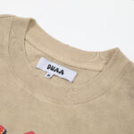 DU202# P75 DUAA All Risk T-shirt白墨直喷烫钻高品质潮牌短袖T恤