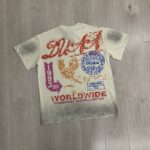 DU105# P70  DUAA Upper Hand SS Tee 烫钻做旧破洞纯棉短袖T恤