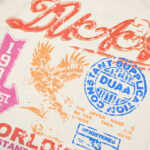 DU105# P70  DUAA Upper Hand SS Tee 烫钻做旧破洞纯棉短袖T恤