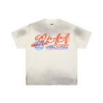 DU105# P70  DUAA Upper Hand SS Tee 烫钻做旧破洞纯棉短袖T恤