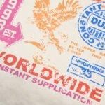 DU105# P70  DUAA Upper Hand SS Tee 烫钻做旧破洞纯棉短袖T恤