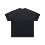 DU201# P70  DUAA Destination crystal graphic T-shirt洗水做旧破洞烫钻街头潮牌短袖T恤
