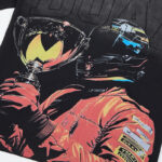 DU103# P65 DUAA Trophies T-shirt美国街头潮牌烫钻洗水做旧破洞短袖T恤