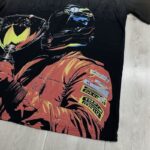 DU103# P65 DUAA Trophies T-shirt美国街头潮牌烫钻洗水做旧破洞短袖T恤