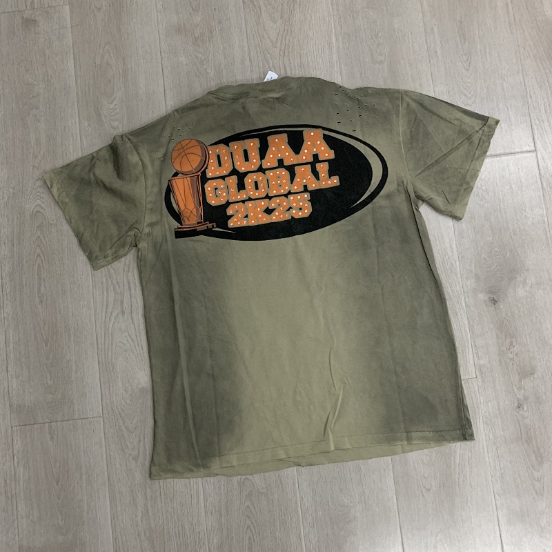 DU207# P75 DUAA All Star SS Tee2026ss欧美街头潮牌烫钻破洞短袖T恤