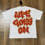 编号301    批55   SAINTS Champion T-Shirt 2026美国洛杉矶最新街头潮牌印花烫钻短袖T恤 码数：S  M  L  XL