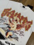 编号301    批55   SAINTS Champion T-Shirt 2026美国洛杉矶最新街头潮牌印花烫钻短袖T恤 码数：S  M  L  XL