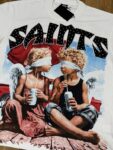 编号302    批55   SAINTS Champion T-Shirt 2026美国洛杉矶最新街头潮牌印花烫钻短袖T恤 码数：S  M  L  XL
