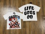 编号302    批55   SAINTS Champion T-Shirt 2026美国洛杉矶最新街头潮牌印花烫钻短袖T恤 码数：S  M  L  XL