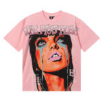 批61，编号LH021，美潮Life Hustlers “Crying Woman”烫钻设计