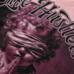 批56，编号LH020，Life Hustlers "Blind Baby"祈祷粉色烫钻纯棉双纱短袖T恤男女