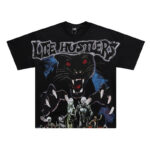 批58，编号LH019，Life Hustlers "Black Panther"黑豹印花烫钻设计