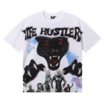 批58，编号LH019，Life Hustlers "Black Panther"黑豹印花烫钻设计