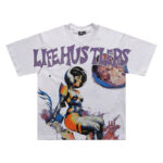 批58，编号LH018，Life Hustlers "sexy astronaut"性感宇航员印花烫钻设计短袖T恤男女