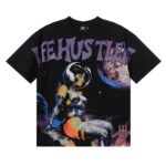 批58，编号LH018，Life Hustlers "sexy astronaut"性感宇航员印花烫钻设计短袖T恤男女