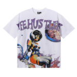 批58，编号LH018，Life Hustlers "sexy astronaut"性感宇航员印花烫钻设计短袖T恤男女