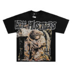 批58，编号LH017，Life Hustlers "Praying Angel"祈祷天使印花烫钻设计双纱纯棉T恤