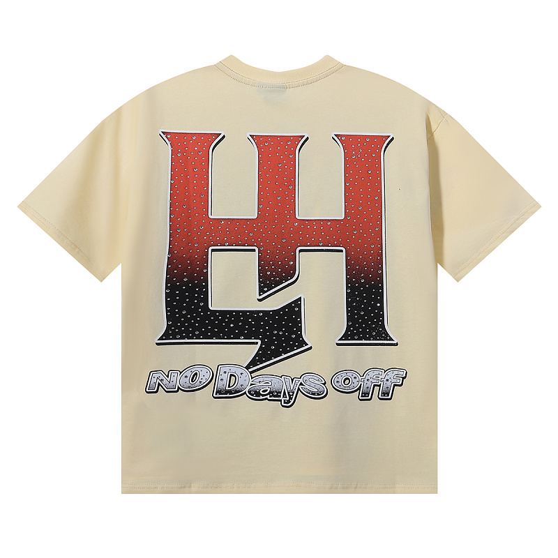批58，编号LH016，Life Hustlers "Football Girls" 足球宝贝印花烫钻设计双纱短袖T恤男女