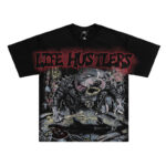 批58，编号LH015，Life Hustlers "Angry Pitbull"比特犬印花烫钻设计