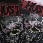 批58，编号LH015，Life Hustlers "Angry Pitbull"比特犬印花烫钻设计