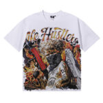编号LH003，美潮Life Hustlers蒙面纹身天使枪械印花烫钻