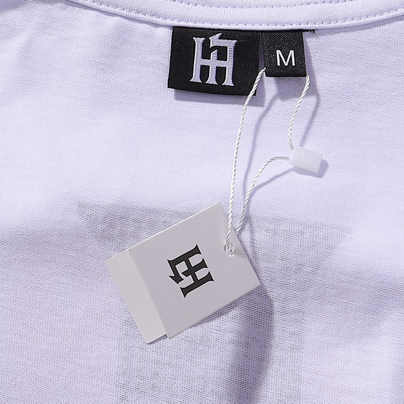 批60，编号LH005，Life Hustlers "Jesus King"拳击皇帝烫钻双纱短袖T恤男女