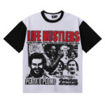 批60，编号LH009，Life Hustlers "Plata o plomo" shirt