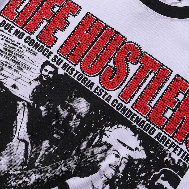 批60，编号LH009，Life Hustlers "Plata o plomo" shirt