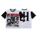 批60，编号LH009，Life Hustlers "Plata o plomo" shirt
