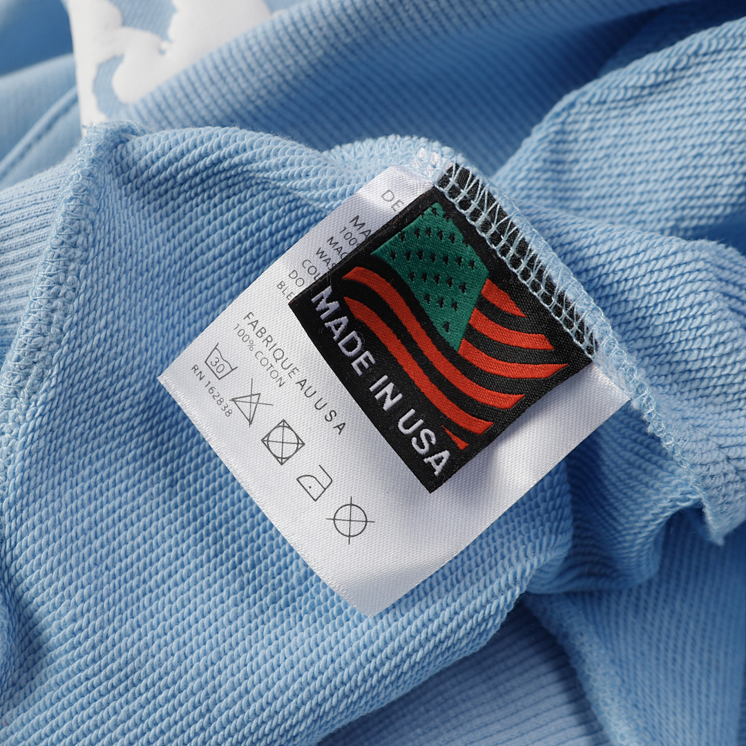 P98 6688毛圈面料380克重  DENIM TEARS木棉花新款卫衣套装 颜色 黑色 红色 宝蓝 绿色 灰色 蓝色 白色 天蓝 紫色 粉色 彩蓝 橙色 黑灰 咖啡色 碳灰色 白白 码数 S-XL