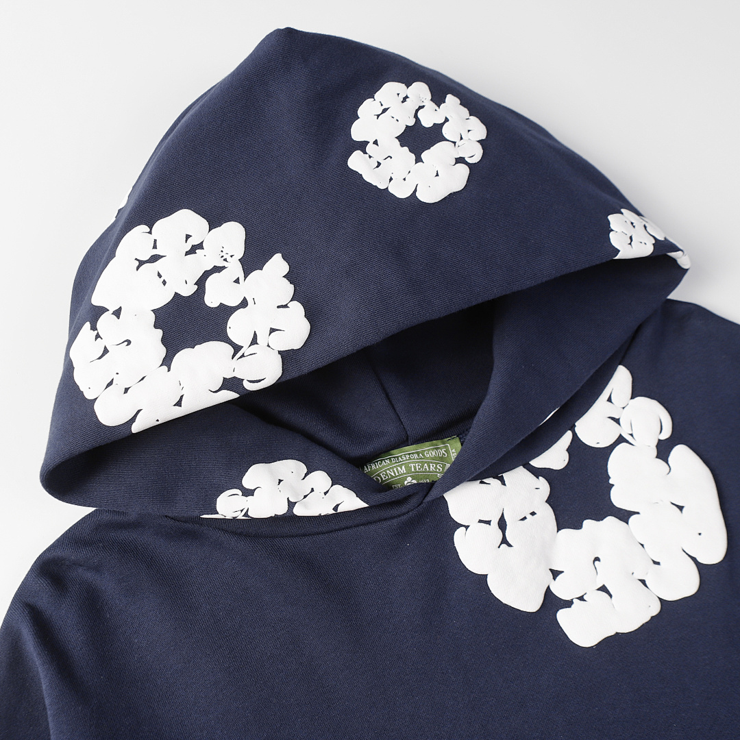 P98 6688毛圈面料380克重  DENIM TEARS木棉花新款卫衣套装 颜色 黑色 红色 宝蓝 绿色 灰色 蓝色 白色 天蓝 紫色 粉色 彩蓝 橙色 黑灰 咖啡色 碳灰色 白白 码数 S-XL